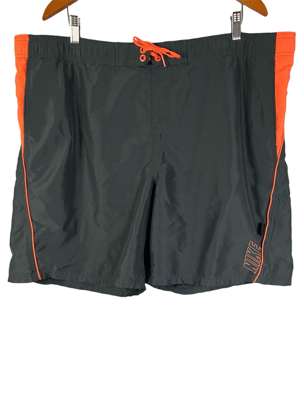 Nike Men's Swim Short with Pockets Orange & Black 100% Polyester Size XXL